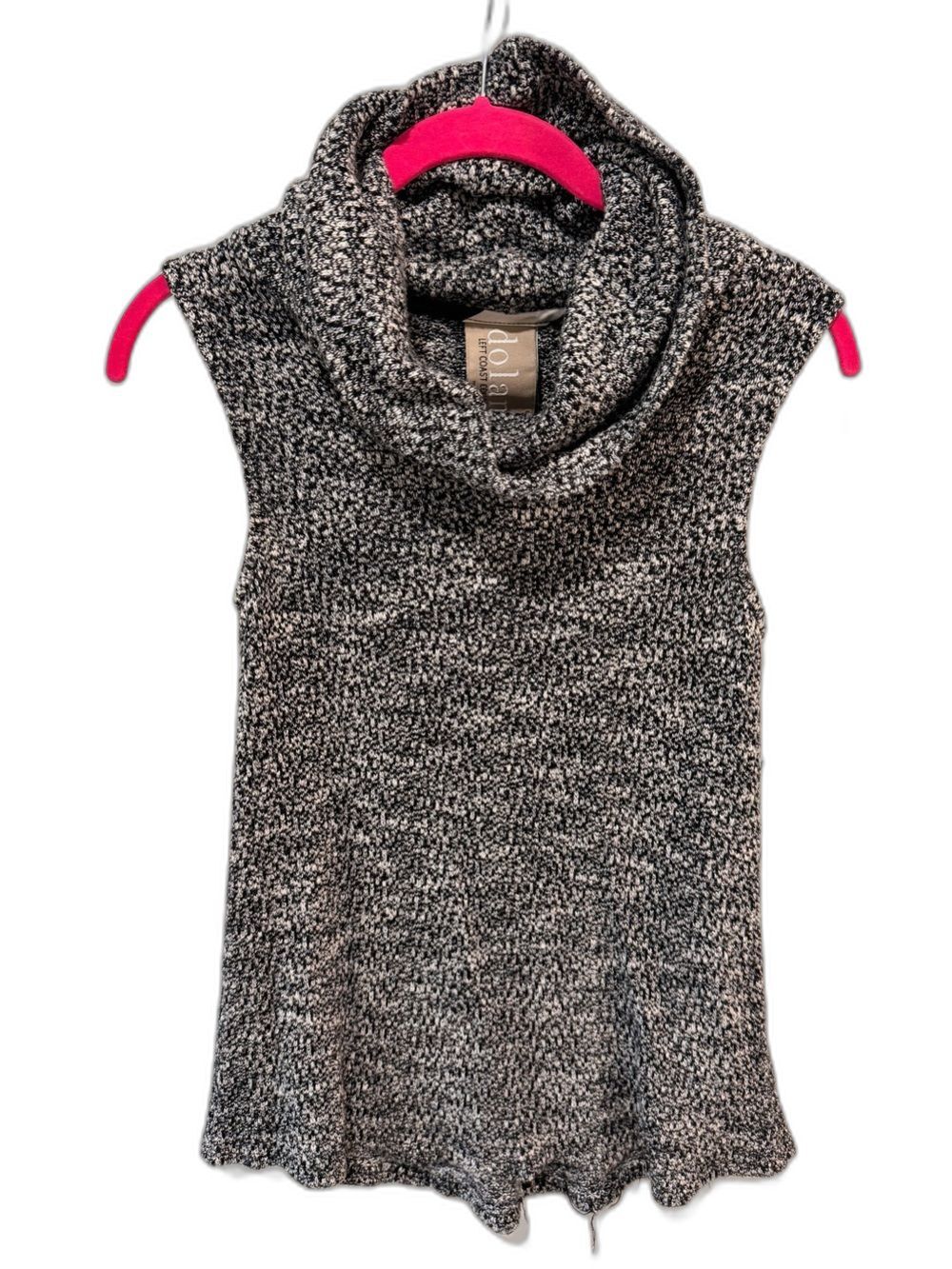 Dolan Left Coast Anthropologie Marled Cowl Neck Sleeveless Knit Top Small